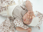 Atelier MiaMia - mutandoni o set bebè da 50-140 pantaloni bebè firmati fiori beige