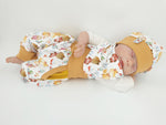 Atelier MiaMia Cool bloomers or baby set short and long winter forest animals