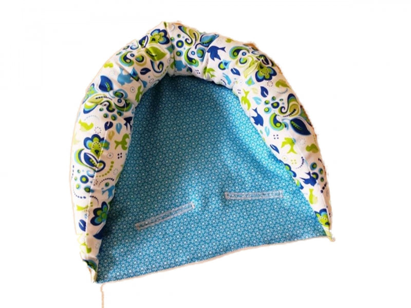 Headrest white, blue floral pattern or headrest with seat reducer 77